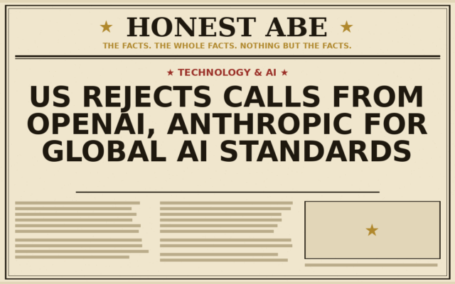 US Rejects Calls From OpenAI, Anthropic for Global AI Standards