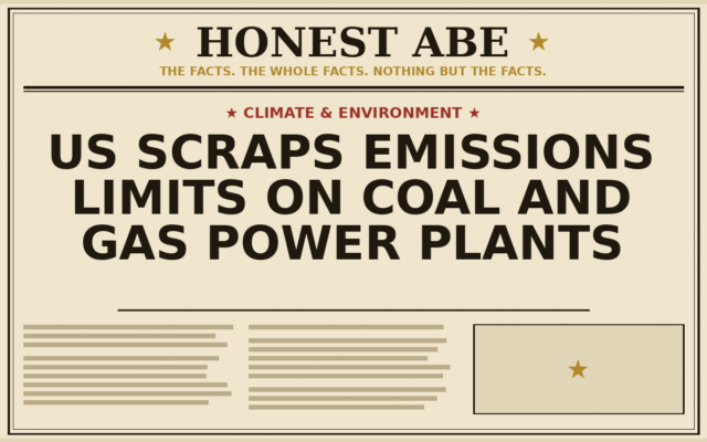 US Scraps Emissions Limits on Coal and Gas Power Plants