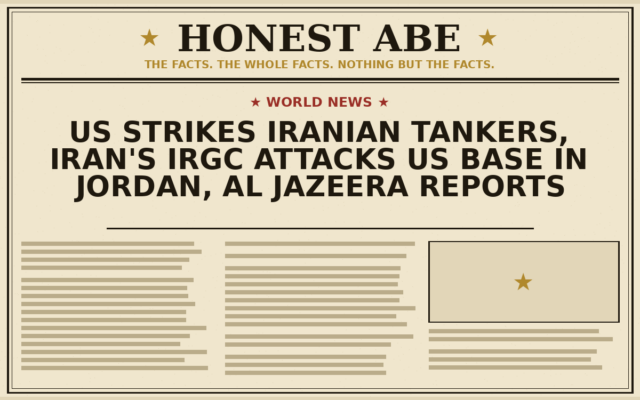 US Strikes Iranian Tankers, Iran’s IRGC Attacks US Base in Jordan, Al Jazeera Reports