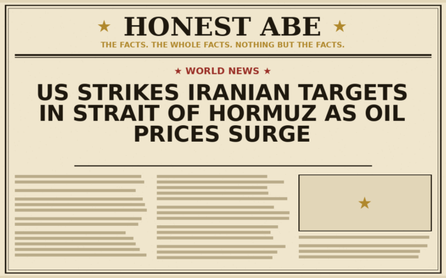 US Strikes Iranian Targets in Strait of Hormuz as Oil Prices Surge