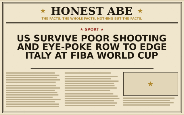 US Survive Poor Shooting and Eye-Poke Row to Edge Italy at Fiba World Cup