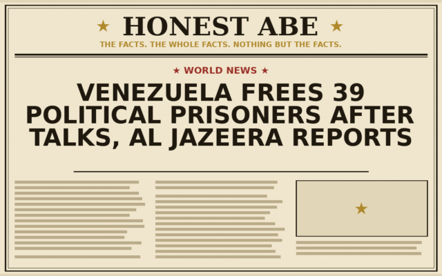 Venezuela Frees 39 Political Prisoners After Talks, Al Jazeera Reports