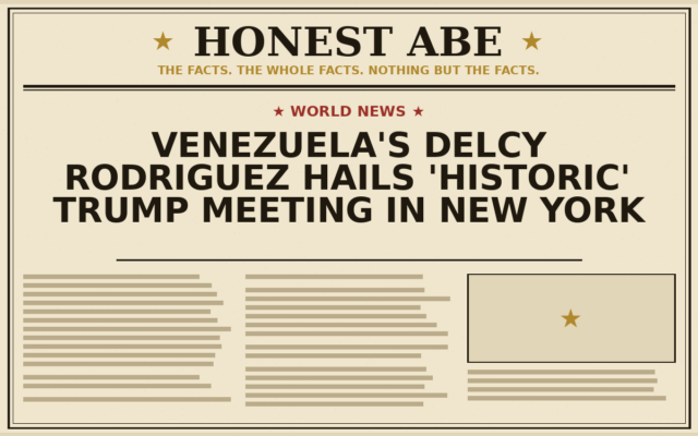 Venezuela’s Delcy Rodriguez Hails ‘Historic’ Trump Meeting in New York