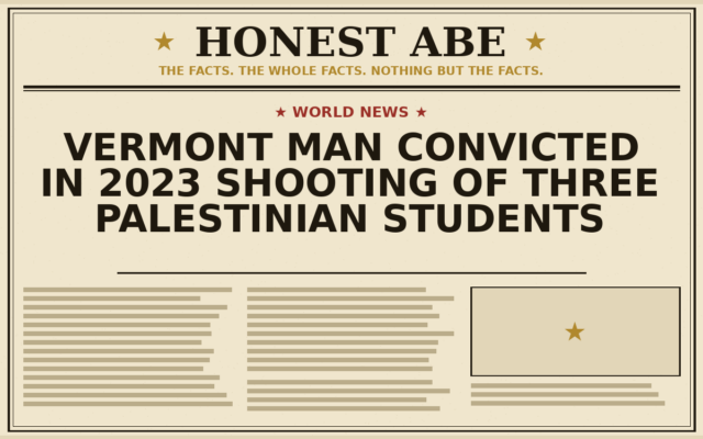 Vermont Man Convicted in 2023 Shooting of Three Palestinian Students