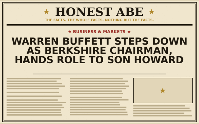 Warren Buffett Steps Down as Berkshire Chairman, Hands Role to Son Howard