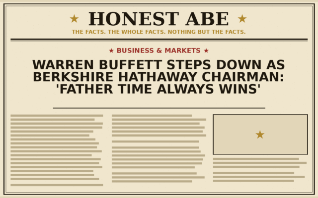 Warren Buffett Steps Down as Berkshire Hathaway Chairman: ‘Father Time Always Wins’