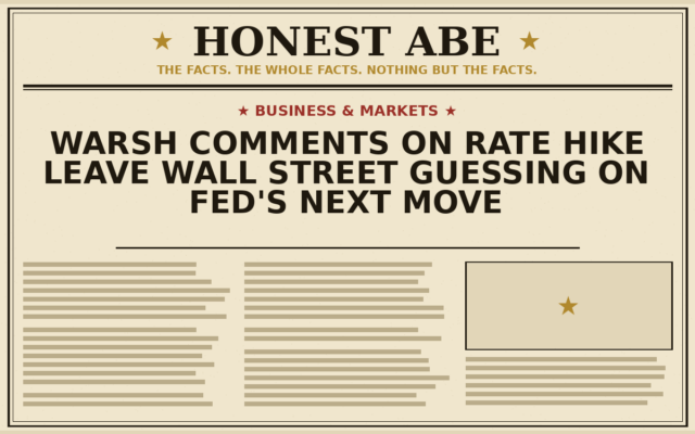 Warsh Comments on Rate Hike Leave Wall Street Guessing on Fed’s Next Move