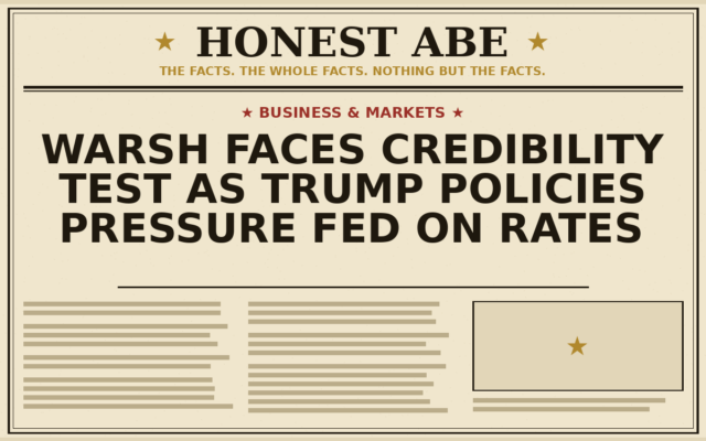 Warsh Faces Credibility Test as Trump Policies Pressure Fed on Rates