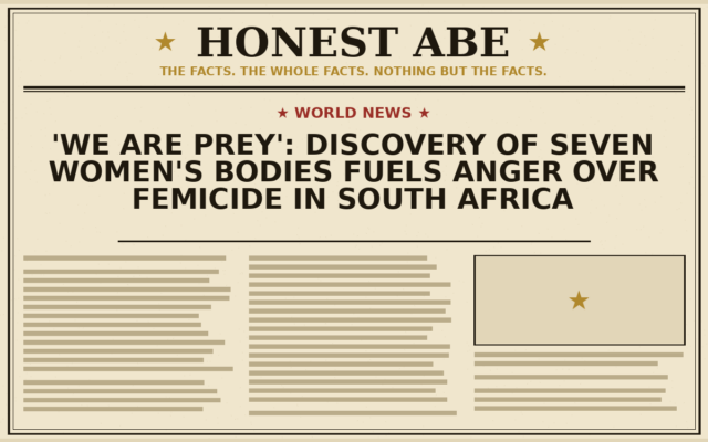 ‘We Are Prey’: Discovery of Seven Women’s Bodies Fuels Anger Over Femicide in South Africa