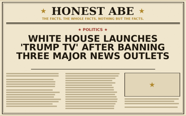 White House Launches ‘Trump TV’ After Banning Three Major News Outlets