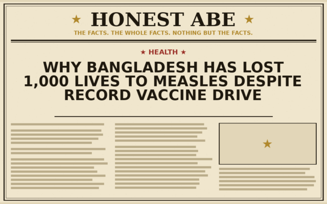 Why Bangladesh Has Lost 1,000 Lives to Measles Despite Record Vaccine Drive