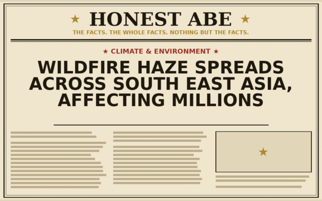Wildfire Haze Spreads Across South East Asia, Affecting Millions