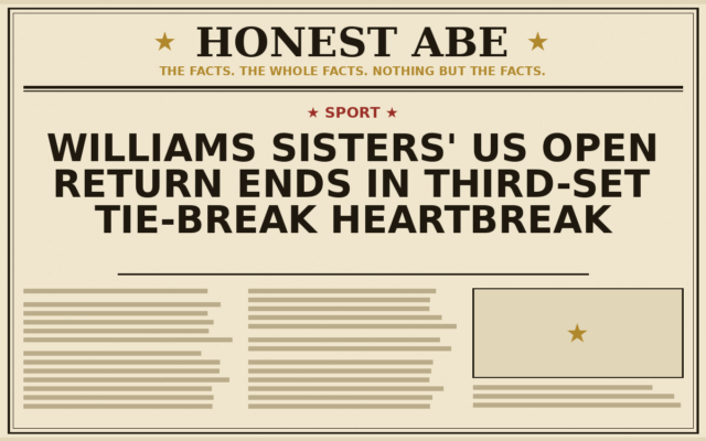 Williams Sisters’ US Open Return Ends in Third-Set Tie-Break Heartbreak