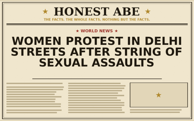 Women Protest in Delhi Streets After String of Sexual Assaults