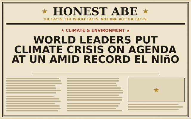 World Leaders Put Climate Crisis on Agenda at UN Amid Record El Niño