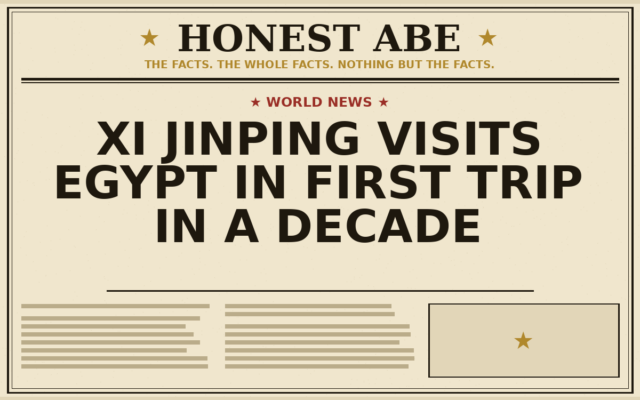 Xi Jinping Visits Egypt in First Trip in a Decade