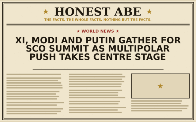 Xi, Modi and Putin Gather for SCO Summit as Multipolar Push Takes Centre Stage