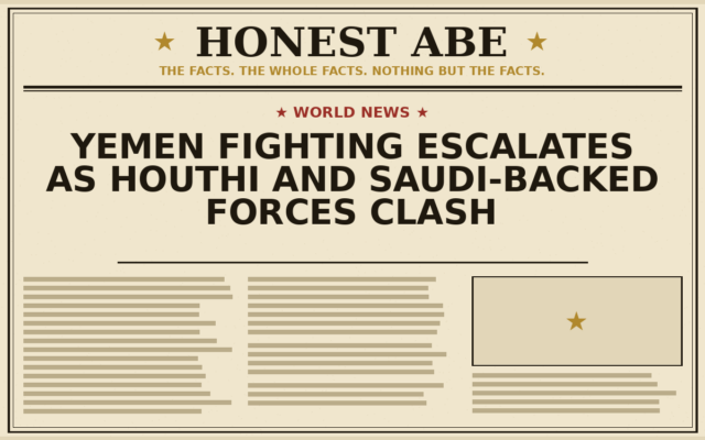 Yemen Fighting Escalates as Houthi and Saudi-Backed Forces Clash