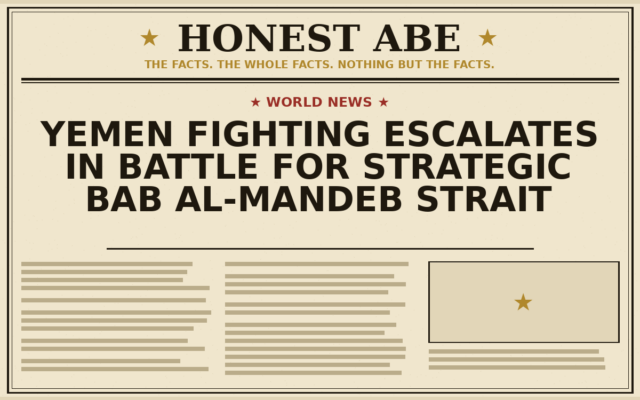 Yemen Fighting Escalates in Battle for Strategic Bab al-Mandeb Strait