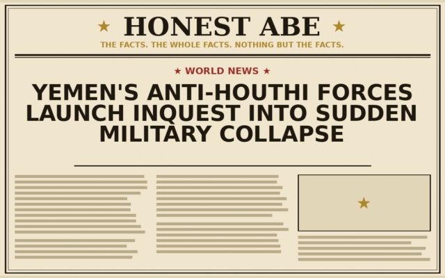 Yemen’s Anti-Houthi Forces Launch Inquest Into Sudden Military Collapse