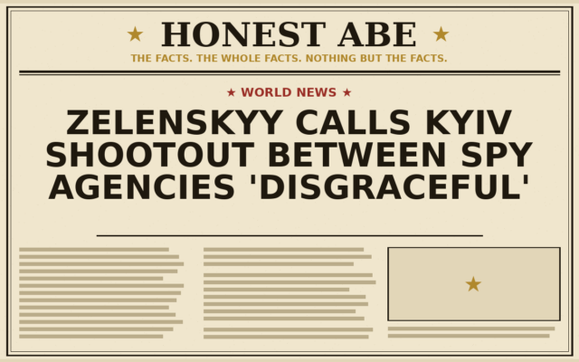Zelenskyy Calls Kyiv Shootout Between Spy Agencies ‘Disgraceful’
