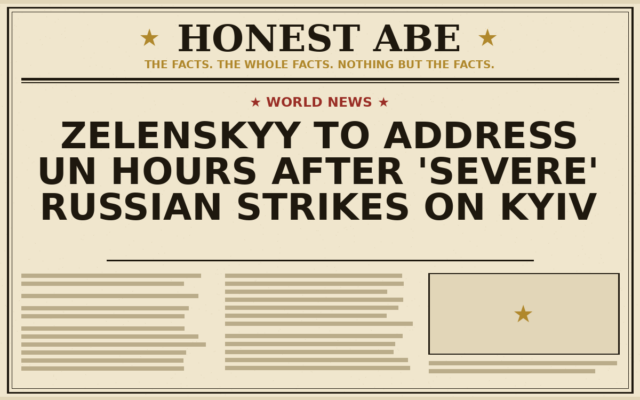 Zelenskyy to Address UN Hours After ‘Severe’ Russian Strikes on Kyiv