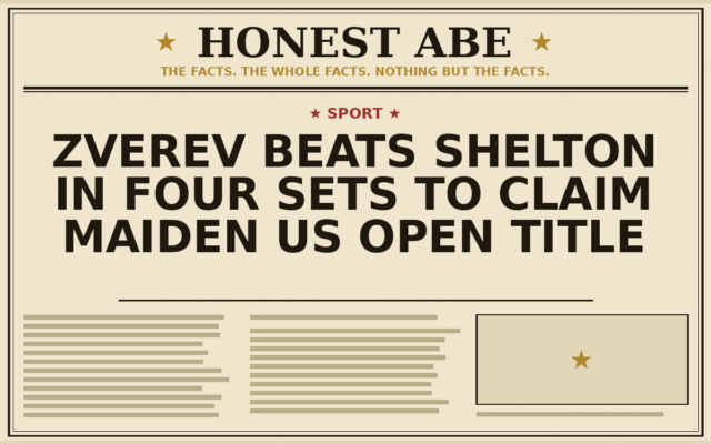 Zverev Beats Shelton in Four Sets to Claim Maiden US Open Title