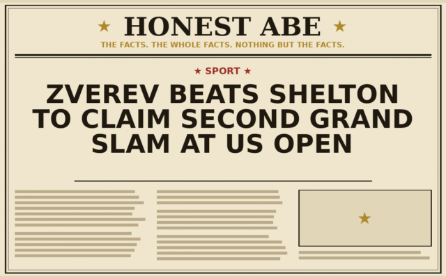 Zverev Beats Shelton to Claim Second Grand Slam at US Open