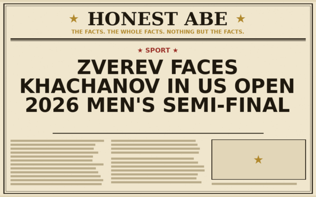 Zverev Faces Khachanov in US Open 2026 Men’s Semi-Final