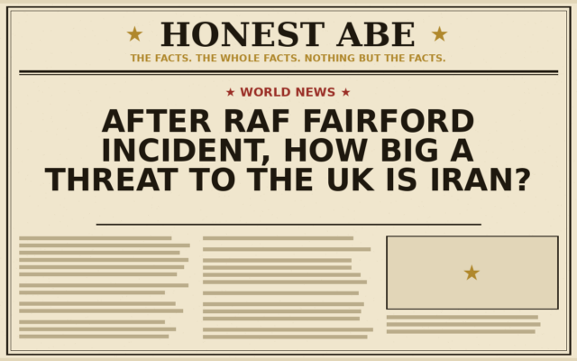 After RAF Fairford Incident, How Big a Threat to the UK Is Iran?