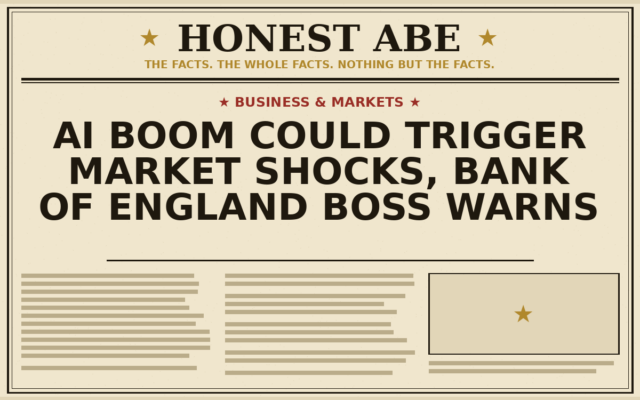 AI Boom Could Trigger Market Shocks, Bank of England Boss Warns