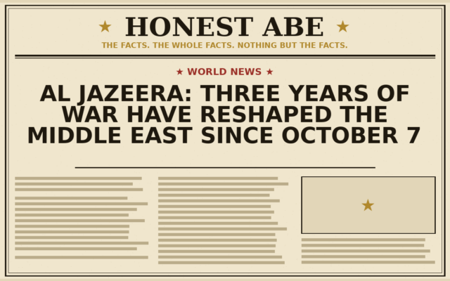 Al Jazeera: Three Years of War Have Reshaped the Middle East Since October 7