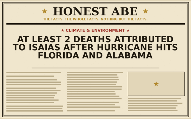 At Least 2 Deaths Attributed to Isaias After Hurricane Hits Florida and Alabama