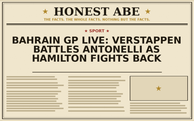 Bahrain GP Live: Verstappen Battles Antonelli as Hamilton Fights Back