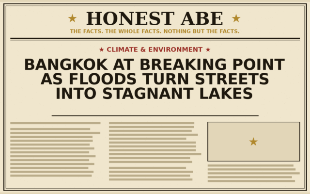 Bangkok at Breaking Point as Floods Turn Streets Into Stagnant Lakes