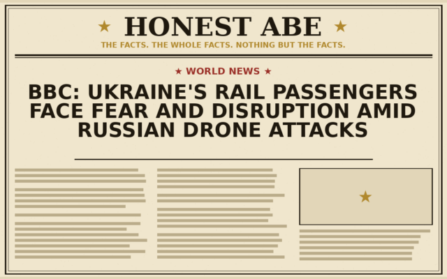 BBC: Ukraine’s Rail Passengers Face Fear and Disruption Amid Russian Drone Attacks