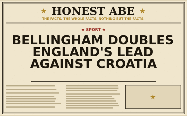 Bellingham Doubles England’s Lead Against Croatia