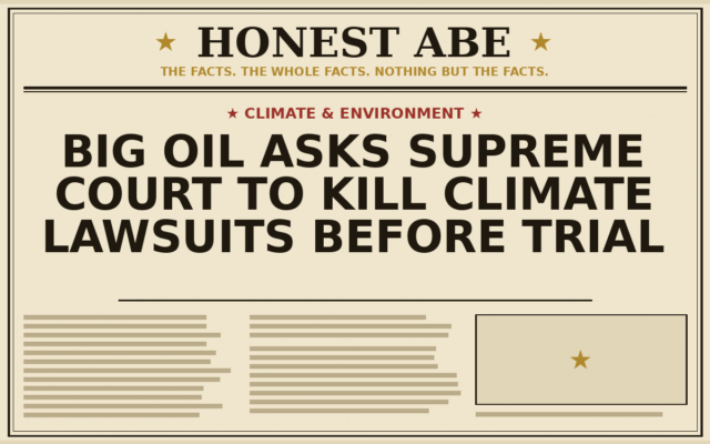 Big Oil Asks Supreme Court to Kill Climate Lawsuits Before Trial