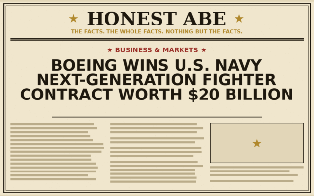 Boeing Wins U.S. Navy Next-Generation Fighter Contract Worth $20 Billion