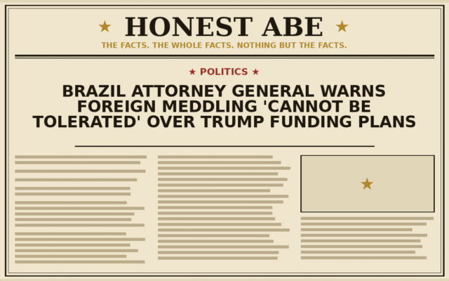 Brazil Attorney General Warns Foreign Meddling ‘Cannot Be Tolerated’ Over Trump Funding Plans