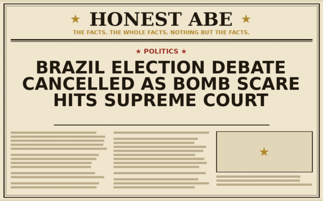 Brazil Election Debate Cancelled as Bomb Scare Hits Supreme Court