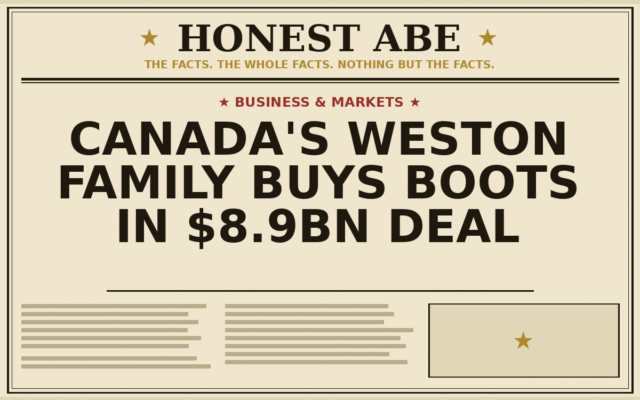 Canada’s Weston Family Buys Boots in $8.9bn Deal