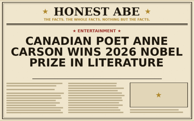 Canadian Poet Anne Carson Wins 2026 Nobel Prize in Literature