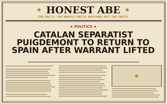 Catalan Separatist Puigdemont to Return to Spain After Warrant Lifted