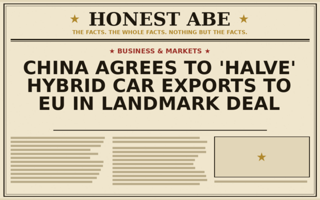 China Agrees to ‘Halve’ Hybrid Car Exports to EU in Landmark Deal