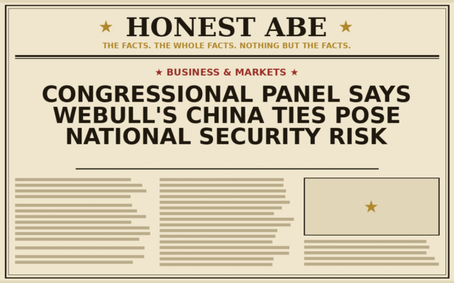 Congressional Panel Says Webull’s China Ties Pose National Security Risk