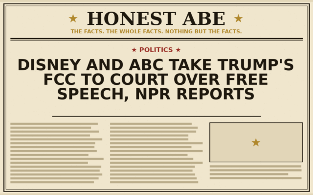 Disney and ABC Take Trump’s FCC to Court Over Free Speech, NPR Reports