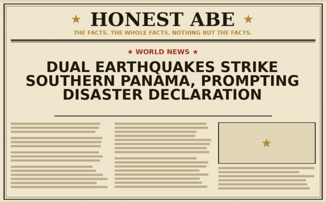 Dual Earthquakes Strike Southern Panama, Prompting Disaster Declaration