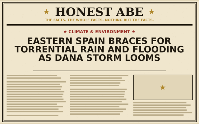 Eastern Spain Braces for Torrential Rain and Flooding as Dana Storm Looms