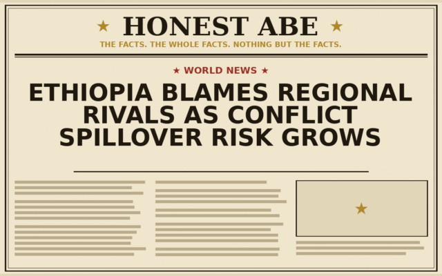 Ethiopia Blames Regional Rivals as Conflict Spillover Risk Grows